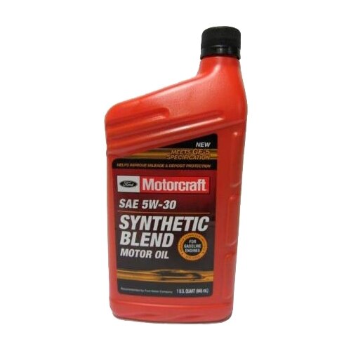 Полусинтетическое моторное масло Motorcraft SAE 5W30 Synthetic Blend, 0.946 л