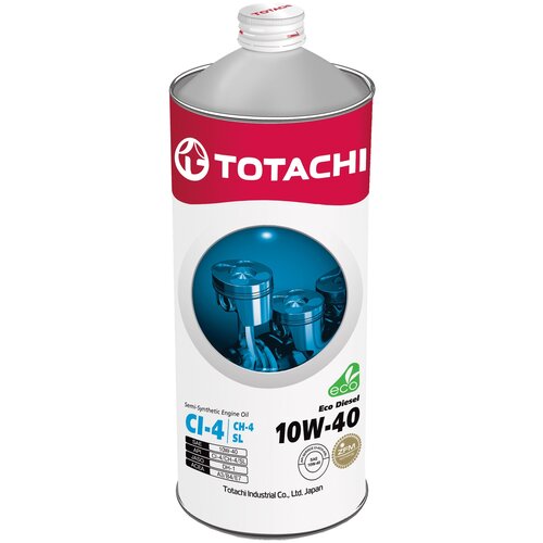 TOTACHI Масло Мотор. Totachi Eco Diesel Semi-Synthetic Ci-4/Ch-4/Sl Sae 10w-40 (1л)
