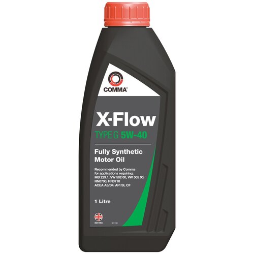 Синтетическое моторное масло Comma X-Flow Type G 5W-40, 20 л