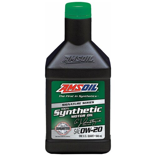 Синтетическое моторное масло AMSOIL Signature Series Synthetic Motor Oil 0W-20, 0.946 л