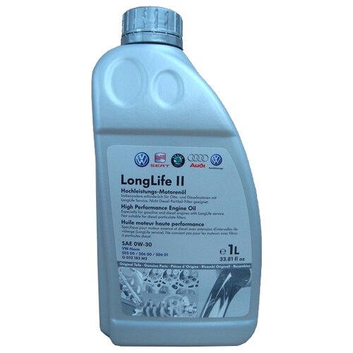 Синтетическое моторное масло VOLKSWAGEN LongLife II 0W-30, 1 л