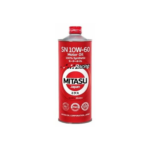 Mitasu Mitasu 10w60 4l Масло Моторное Racing Motor Oil Sn/ (Ester+Pao) Синт