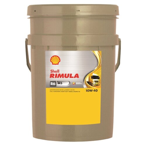 Синтетическое моторное масло SHELL Rimula R6 MS 10W-40, 20 л