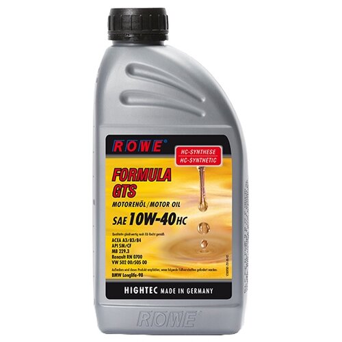 Моторное масло HIGHTEC FORMULA GTS SAE 10W-40 HC 1L 20093-0010-99 ROWE 20093-0010-99