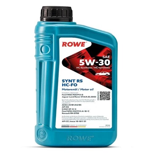 HC-синтетическое моторное масло ROWE Hightec Synt RS SAE 5W-30 HC-FO, 1 л