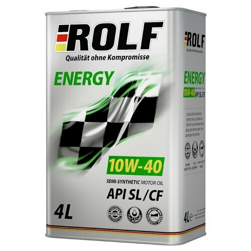 Полусинтетическое моторное масло ROLF Energy 10W-40 SL/CF, 1 л