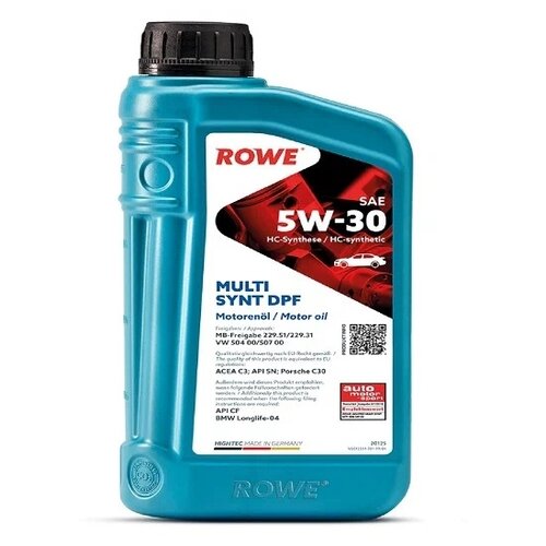 ROWE Rowe Hightec Multi Synt Dpf Sae 5w-30 (200l) Масло Моторное