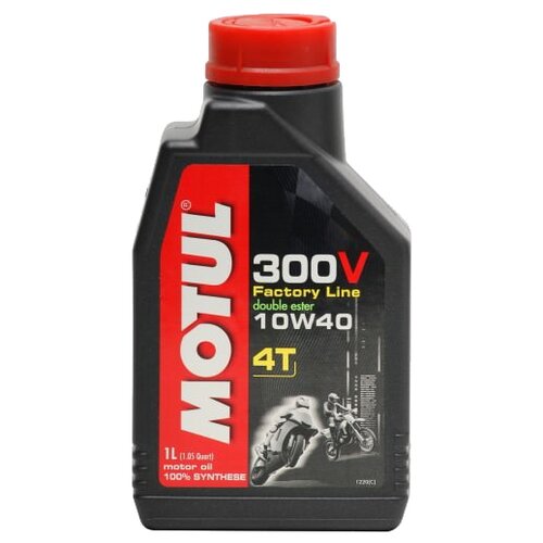 Синтетическое моторное масло Motul 300V Factory Line 4T Double Ester 10W40, 1 л