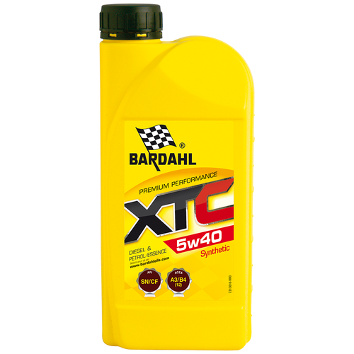 Синтетическое моторное масло Bardahl XTC 5W-40 SN/CF, 1 л
