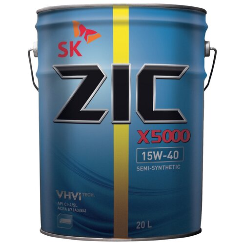 ZIC X5000 15W-40 масло моторное полусинтетическое 15W40 200 л.