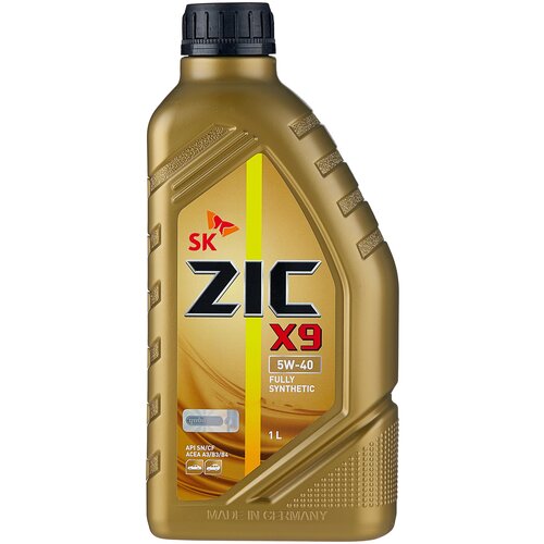 Синтетическое моторное масло ZIC X9 5W-40, 20 л