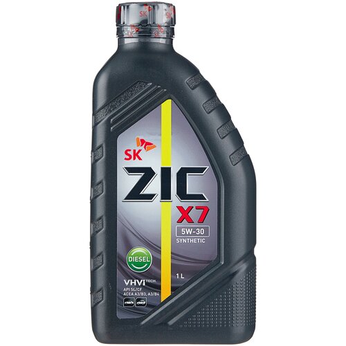 Синтетическое моторное масло ZIC X7 DIESEL 5W-30, 6 л