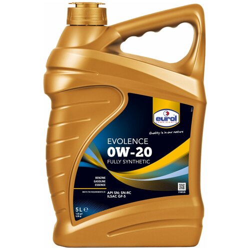 Синтетическое моторное масло Eurol Evolence 0W-20, 5 л