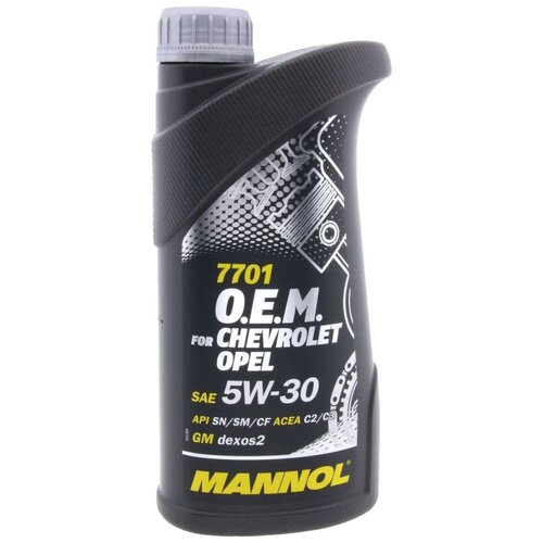 Синтетическое моторное масло Mannol 7701 O.E.M. for Chevrolet Opel 5W-30, 4 л
