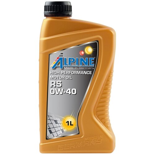 Синтетическое моторное масло ALPINE RS 0W-40, 1 л