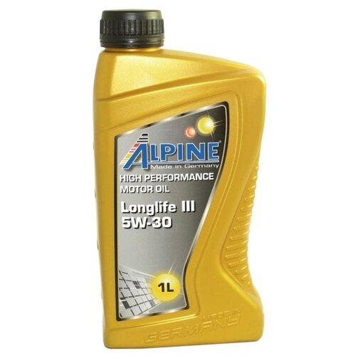 Синтетическое моторное масло ALPINE Longlife III 5W-30, 4 л