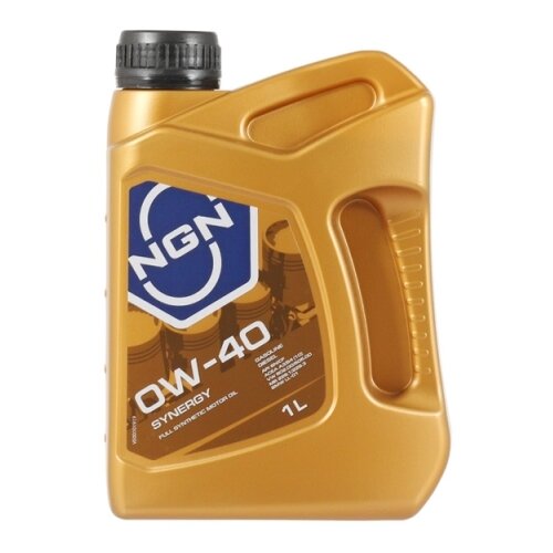 Синтетическое моторное масло NGN Synergy 0W-40, 1 л