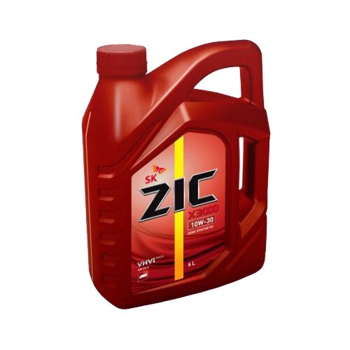 Полусинтетическое моторное масло ZIC X3000 10W-30, 6 л