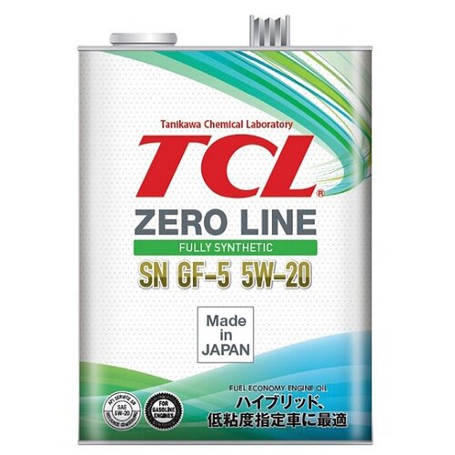 TCL Моторное масло TCL Zero Line Fully Synth, Fuel Economy, SN, GF-5, 5W20, 4л Z0040520