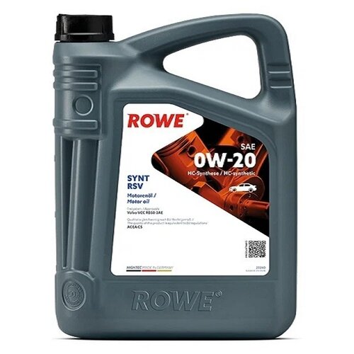 ROWE 20260-0200-99 Масло Rowe 0/20 Hightec Synt RSV C5 синтетическое 20 л