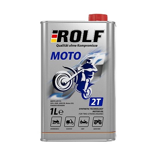 Полусинтетическое моторное масло ROLF Moto 2T, 1 л