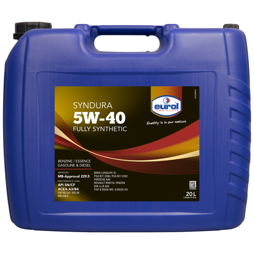 Синтетическое моторное масло Eurol Syndura 5W-40, 1 л