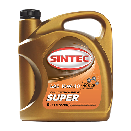 Полусинтетическое моторное масло SINTEC Super 10W-40, 4 л