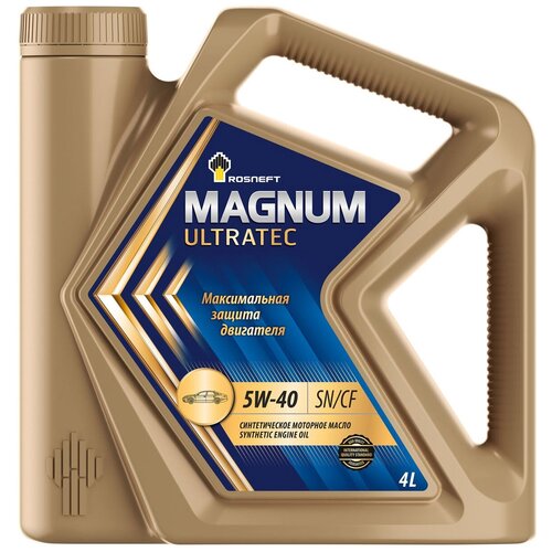 Синтетическое моторное масло Роснефть Magnum Ultratec 5W-40, 4 л