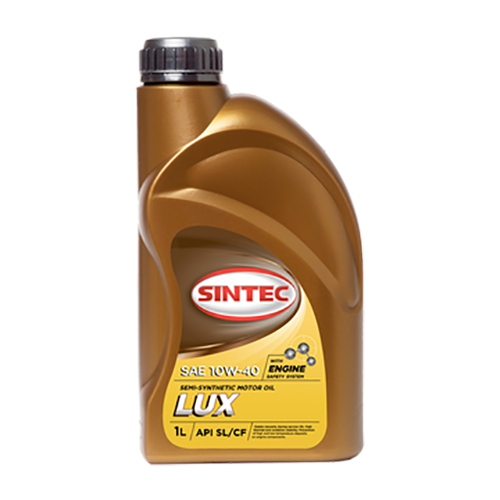 Полусинтетическое моторное масло SINTEC LUX 10W-40 API SL/CF, 1 л