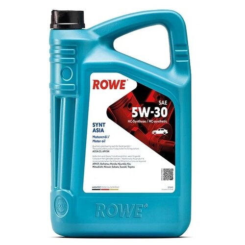 HC-синтетическое моторное масло ROWE Hightec Synt Asia SAE 5W-30, 4 л
