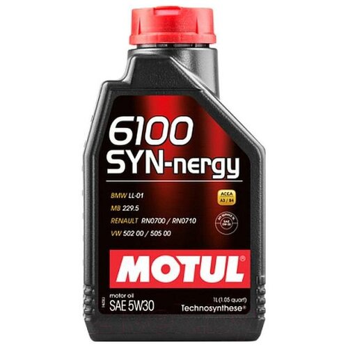Синтетическое моторное масло Motul 6100 SYN-nergy 5W-30, 4 л