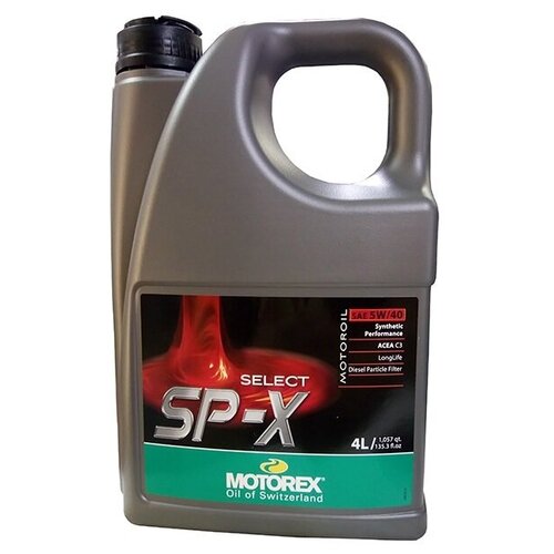 Синтетическое моторное масло Motorex Select SP-X 5W-40, 4 л