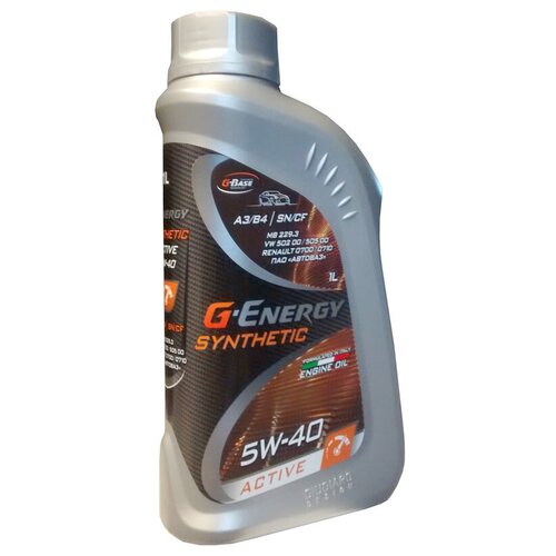 Синтетическое моторное масло G-Energy Synthetic Active 5W-40, 4 л
