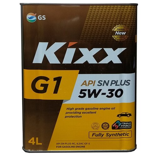 Синтетическое моторное масло Kixx G1 SN Plus 5W-30, 4 л