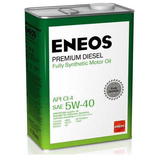 Синтетическое моторное масло ENEOS Premium Diesel CI-4 5W-40, 1 л