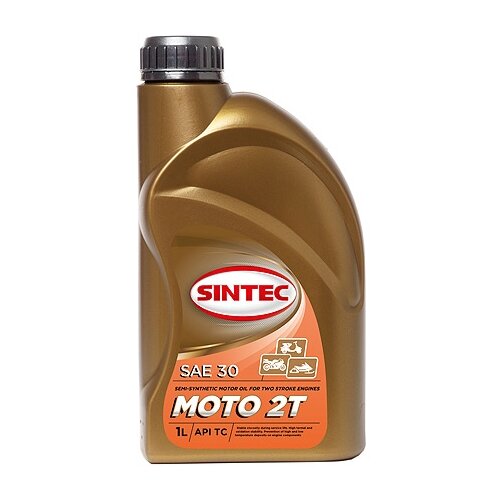Полусинтетическое моторное масло SINTEC Moto 2Т, 1 л