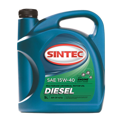 Минеральное моторное масло SINTEC Diesel SAE 15W-40 API CF-4/CF/SJ, 5 л