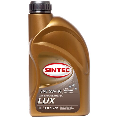 Полусинтетическое моторное масло SINTEC LUX 5W-40, 5 л