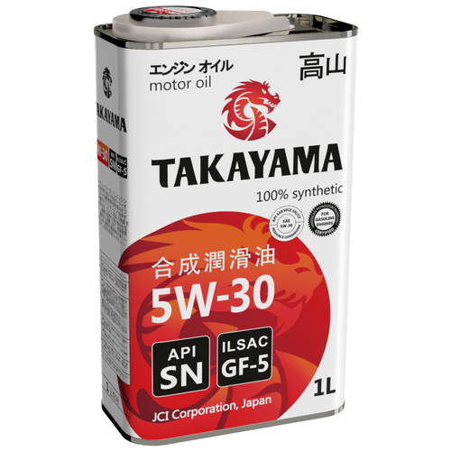 Синтетическое моторное масло Takayama 5W-30 SN/GF-5, 4 л