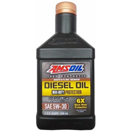 Синтетическое моторное масло AMSOIL Signature Series Max-Duty Synthetic Diesel Oil 5W-30, 0.946 л