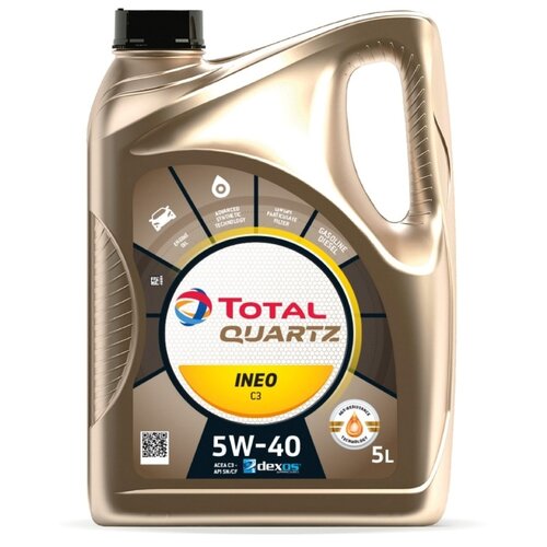 Синтетическое моторное масло TOTAL Quartz Ineo C3 5W-40, 5 л
