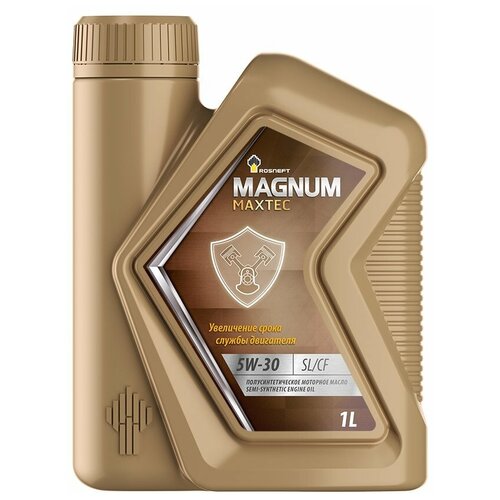 Полусинтетическое моторное масло Роснефть Magnum Maxtec 5W-30, 1 л