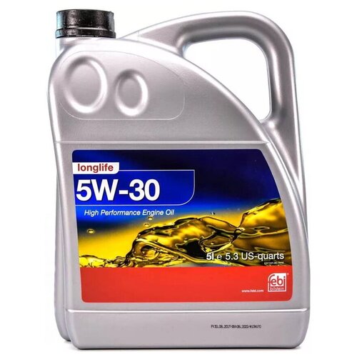 Синтетическое моторное масло Febi Longlife 5W-30, 5 л