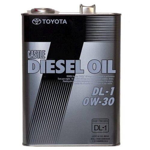 Синтетическое моторное масло TOYOTA Castle Diesel Oil DL-1 0W30, 4 л