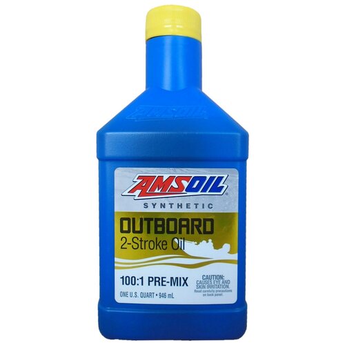 Синтетическое моторное масло AMSOIL Outboard 100:1 Pre-Mix Synthetic 2-Stroke Oil, 0.946 л