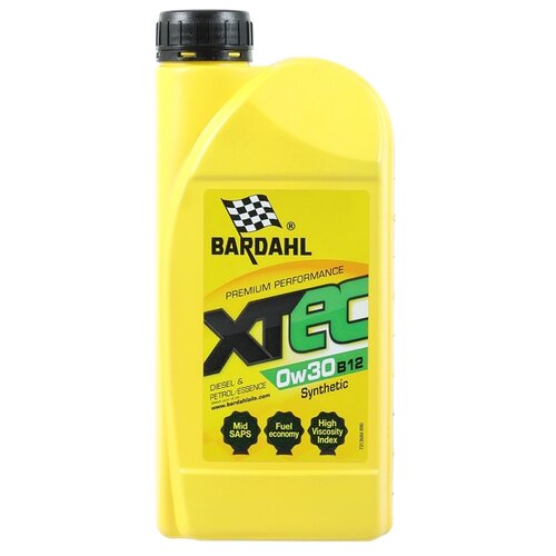 Синтетическое моторное масло Bardahl XTEC 0W-30 B12, 1 л