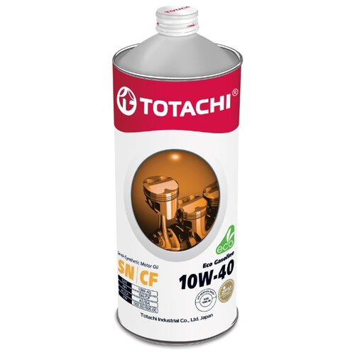 Полусинтетическое моторное масло TOTACHI Eco Gasoline SN/CF 10W-40, 4 л