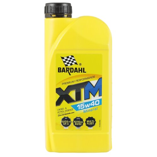 Минеральное моторное масло Bardahl XTM 15W40, 1 л