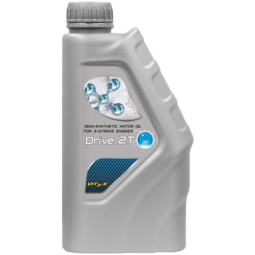 Полусинтетическое моторное масло Vitex Drive 2T, 1 л