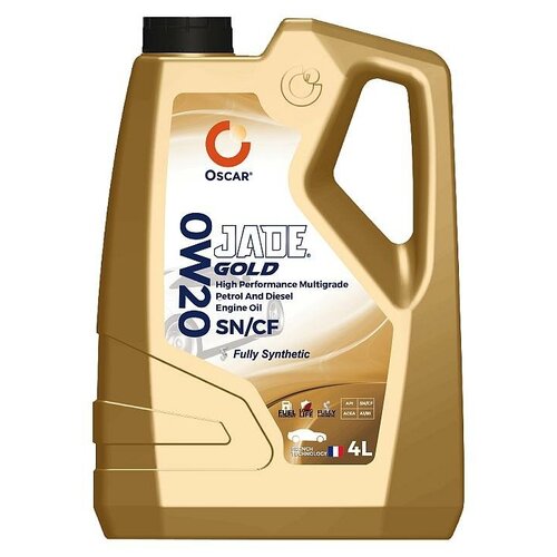 Синтетическое моторное масло Oscar Jade Gold 0W-20, 4 л
